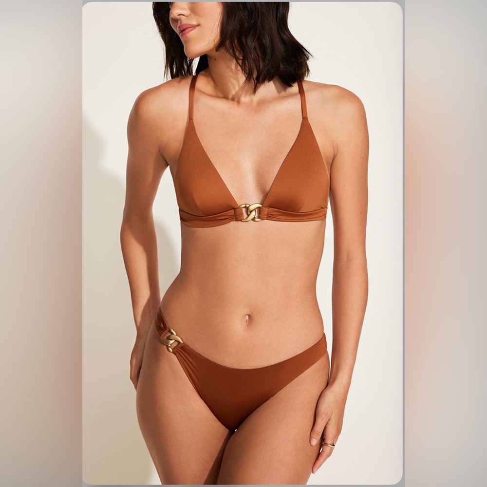 Vitamin A swim - Luxe Link bikini set - Bronze ReLux